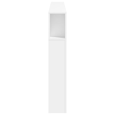 LED Headboard White 180x18.5x103.5 cm Engineered Wood