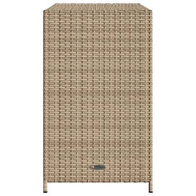 Garden Storage Cabinet Beige 83x45x76 cm Poly Rattan