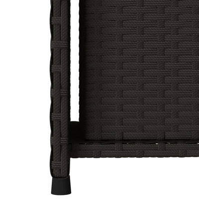 Garden Storage Cabinet Black 50x55x115 cm Poly Rattan