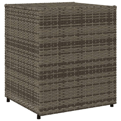 Garden Storage Cabinet Grey 55x59x69 cm Poly Rattan