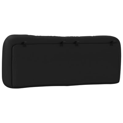 Headboard Cushion Black 137 cm Double Faux Leather