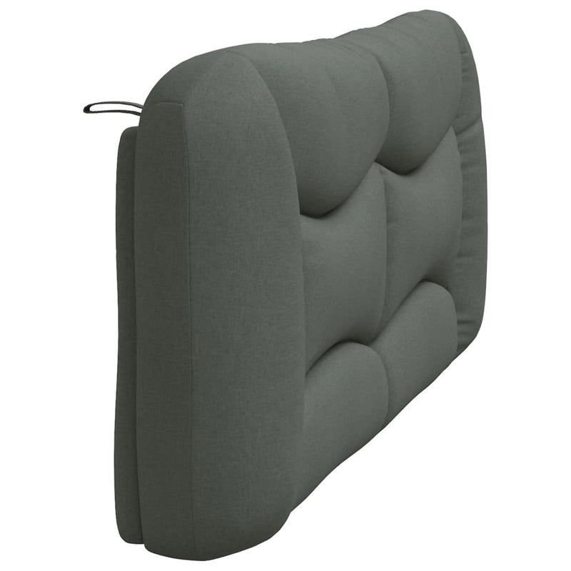 Headboard Cushion Dark Grey 180 cm Fabric