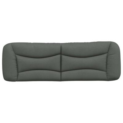 Headboard Cushion Dark Grey 152 cm Fabric