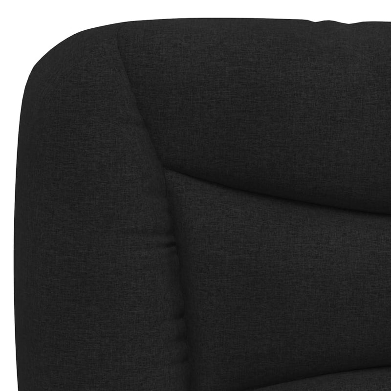 Headboard Cushion Black 152 cm Queen Fabric