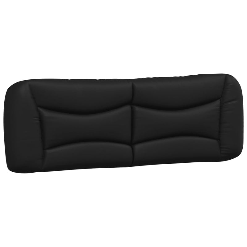 Headboard Cushion Black 152 cm Faux Leather