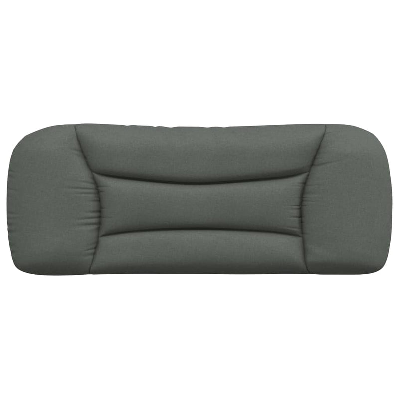 Headboard Cushion Dark Grey 107 cm King Single Fabric