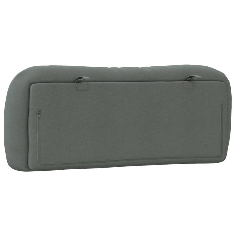 Headboard Cushion Dark Grey 107 cm King Single Fabric