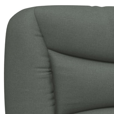 Headboard Cushion Dark Grey 107 cm Fabric