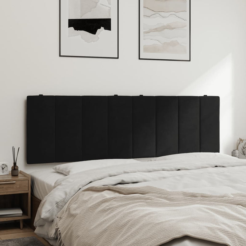 Headboard Cushion Black 152 cm Velvet