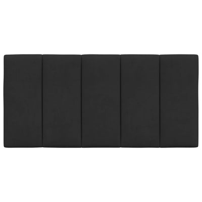 Headboard Cushion Black 107 cm Velvet