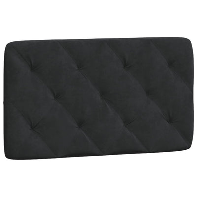 Headboard Cushion Black 90 cm Velvet