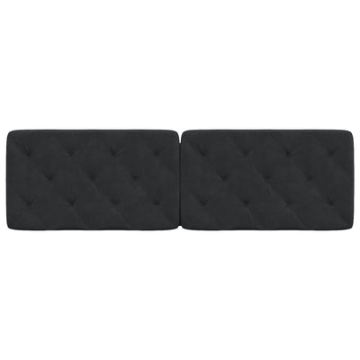 Headboard Cushion Black 152 cm Velvet