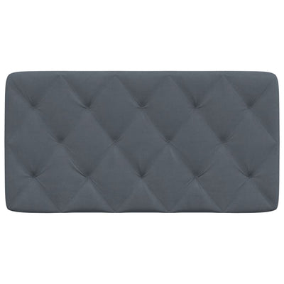 Headboard Cushion Dark Grey 107 cm King Single Velvet