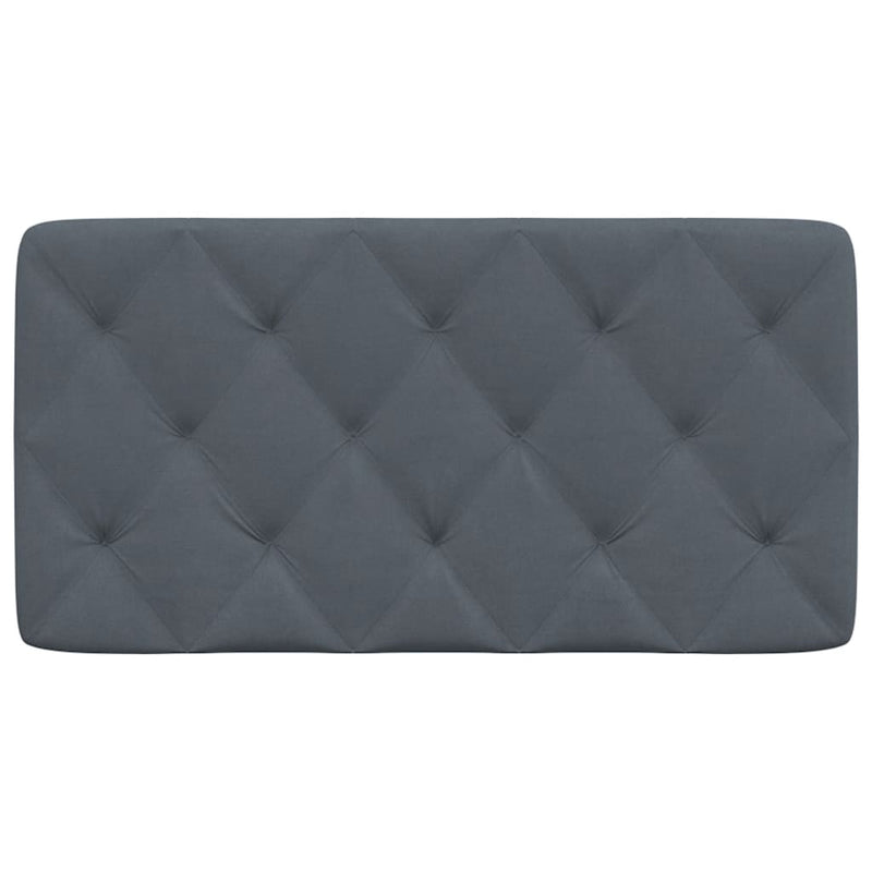 Headboard Cushion Dark Grey 107 cm King Single Velvet