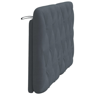 Headboard Cushion Dark Grey 107 cm King Single Velvet