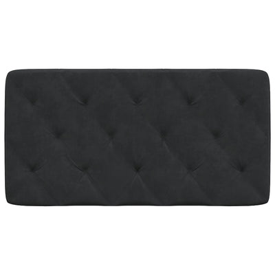 Headboard Cushion Black 107 cm King Single Velvet