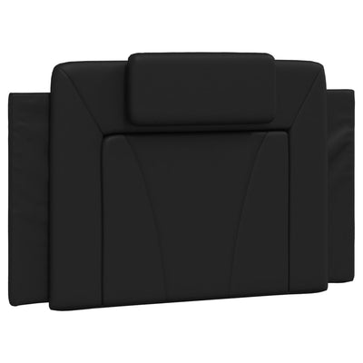 Headboard Cushion Black 90 cm Faux Leather