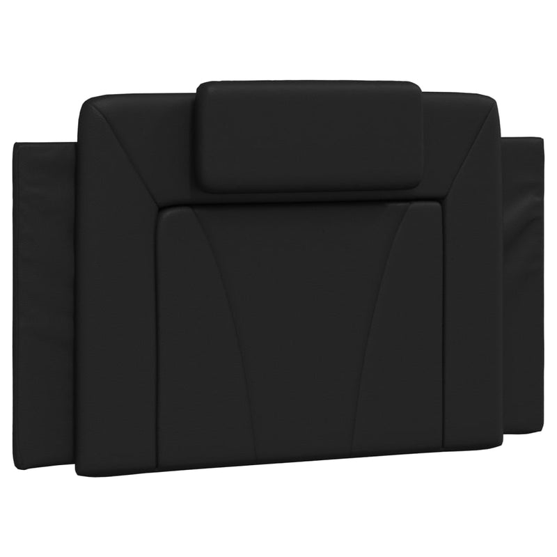 Headboard Cushion Black 90 cm Faux Leather