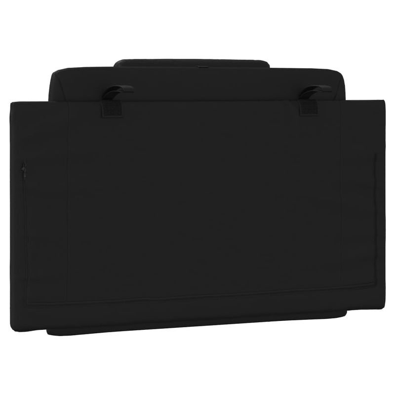Headboard Cushion Black 90 cm Faux Leather