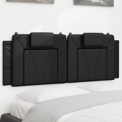 Headboard Cushion Black 152 cm Faux Leather