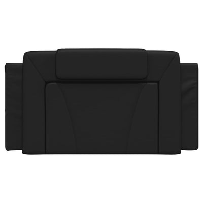 Headboard Cushion Black 107 cm King Single Faux Leather