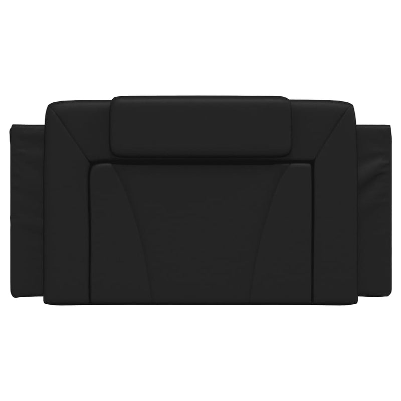 Headboard Cushion Black 107 cm King Single Faux Leather