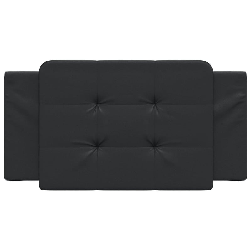 Headboard Cushion Black 107 cm King Single Faux Leather