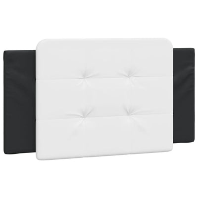 Headboard Cushion White and Black 107 cm King Single Faux Leather