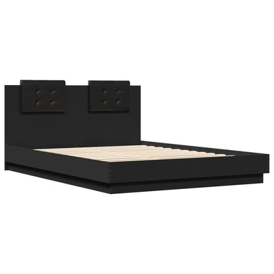 Bed Frame without Mattress Black 150x200 cm