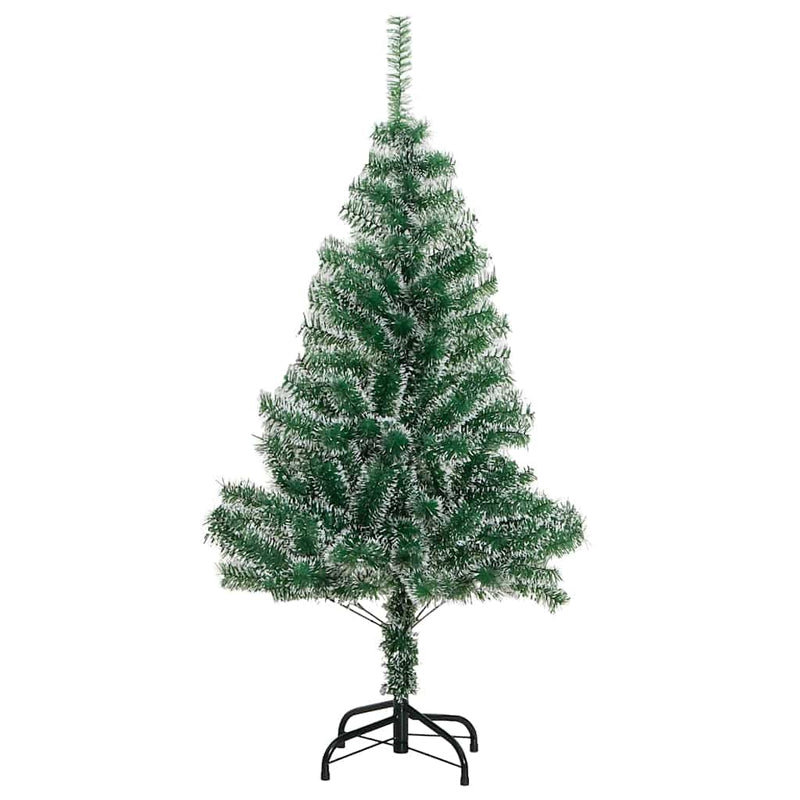 Artificial Christmas Tree with 150 LEDs&Ball Set&Flocked Snow 150 cm