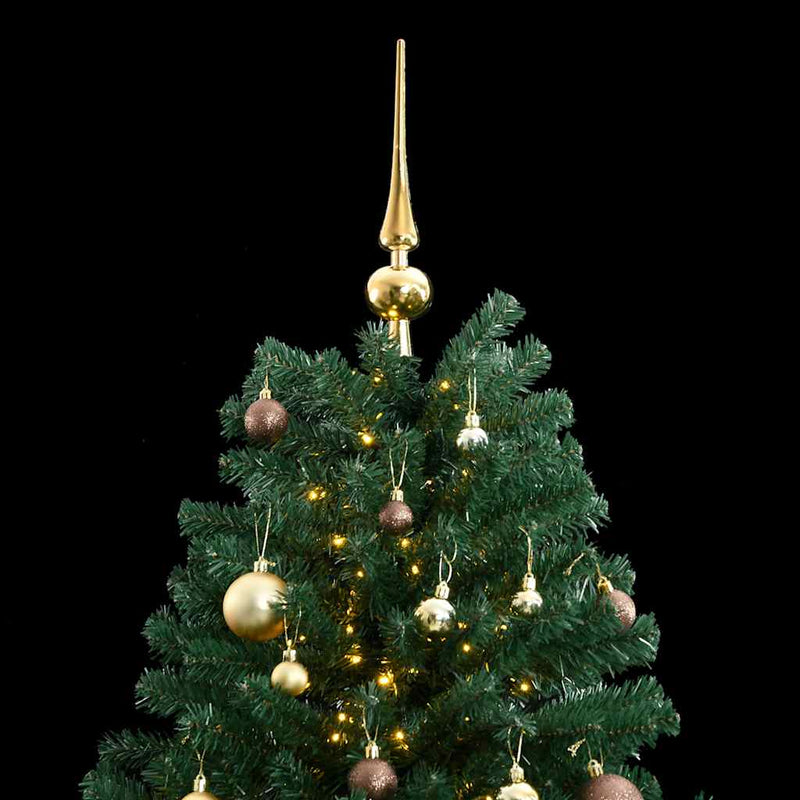 Artificial Hinged Christmas Tree with 300 LEDs & Ball Set 180 cm