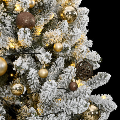 Artificial Hinged Christmas Tree 300 LEDs & Ball Set 180 cm