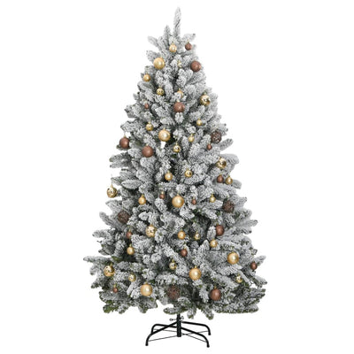 Artificial Hinged Christmas Tree 300 LEDs & Ball Set 210 cm