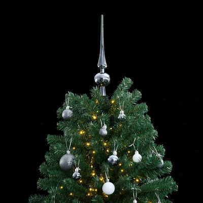 Artificial Hinged Christmas Tree with 300 LEDs & Ball Set 180 cm