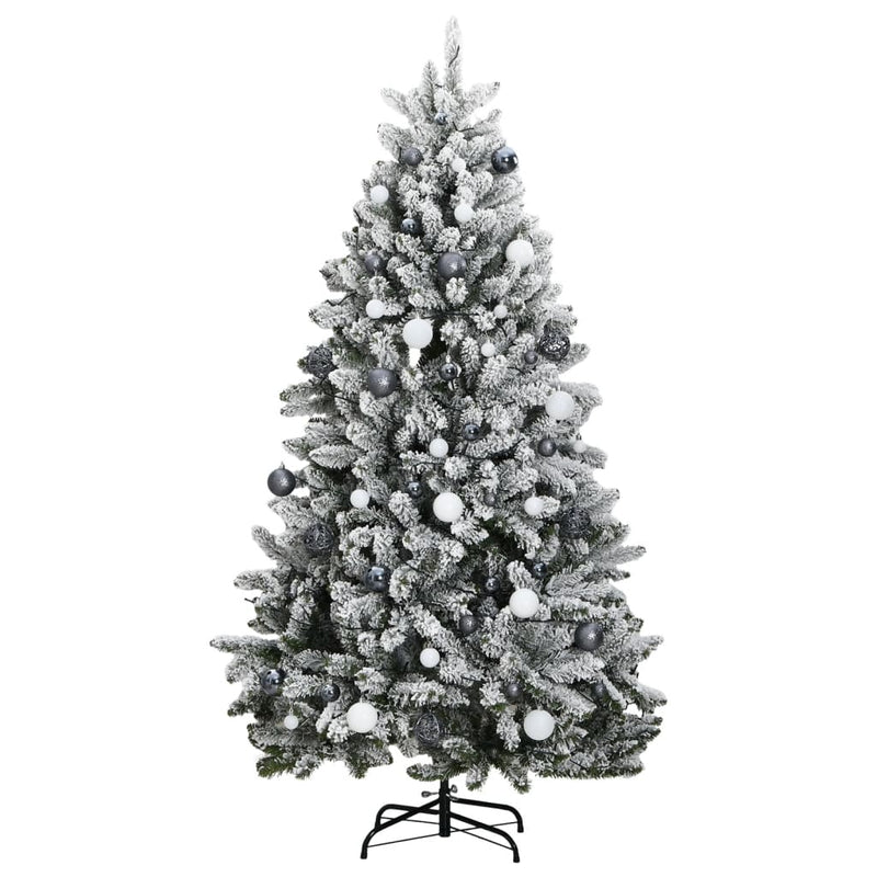 Artificial Hinged Christmas Tree 300 LEDs & Ball Set 180 cm