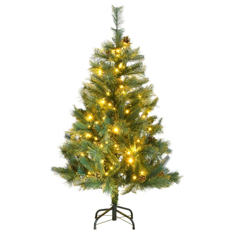 Artificial Hinged Christmas Tree 150 LEDs 120 cm