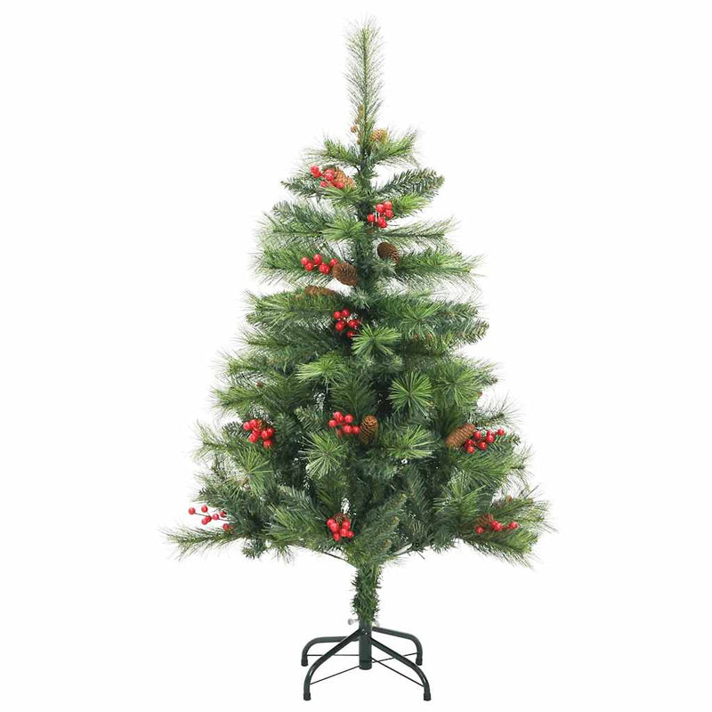 Artificial Hinged Christmas Tree with 150 LEDs & Ball Set 120 cm