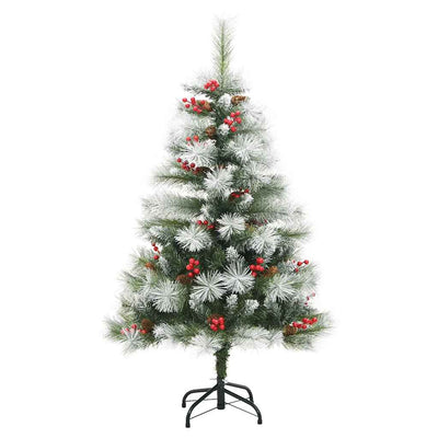 Artificial Hinged Christmas Tree with 150 LEDs & Ball Set 120 cm