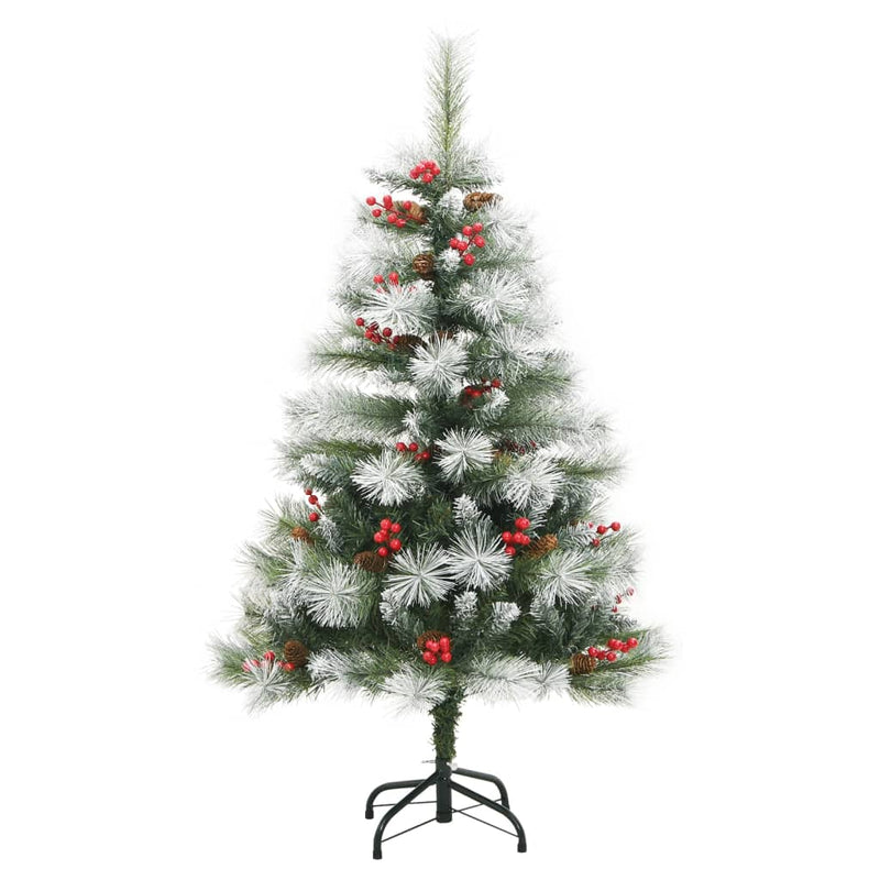 Artificial Hinged Christmas Tree with 150 LEDs & Ball Set 120 cm