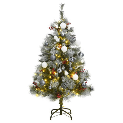 Artificial Hinged Christmas Tree with 150 LEDs & Ball Set 150 cm