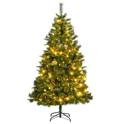 Artificial Hinged Christmas Tree 300 LEDs 180 cm