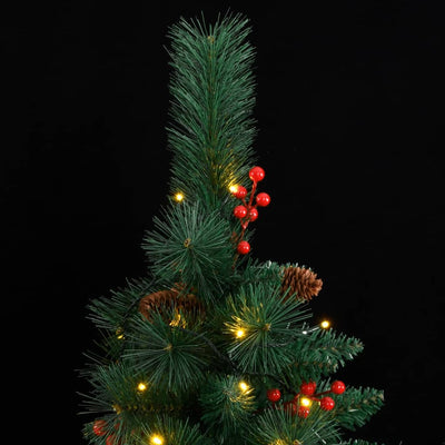 Artificial Hinged Christmas Tree 300 LEDs 180 cm