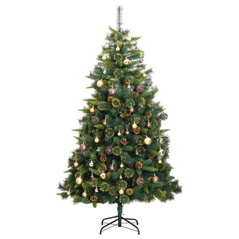 Artificial Hinged Christmas Tree with 300 LEDs & Ball Set 180 cm