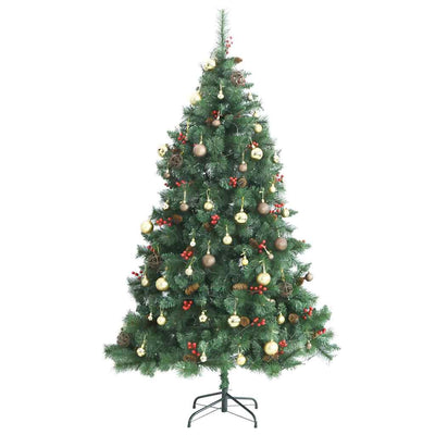 Artificial Hinged Christmas Tree with 300 LEDs & Ball Set 180 cm