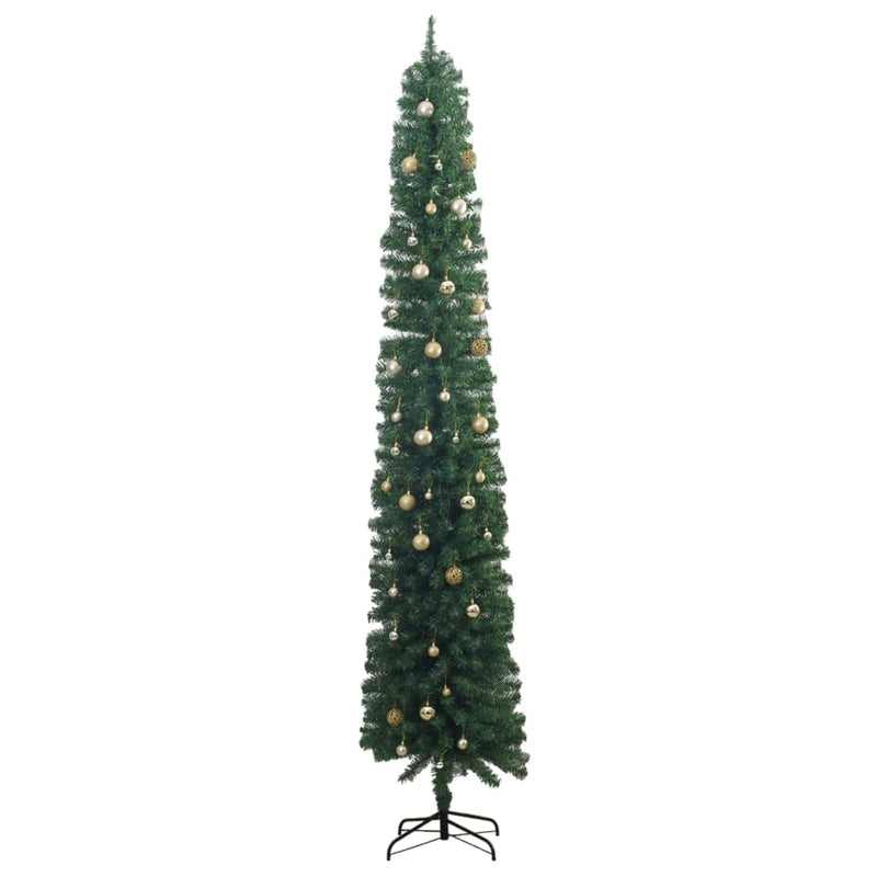 Slim Christmas Tree 300 LEDs & Ball Set 270 cm