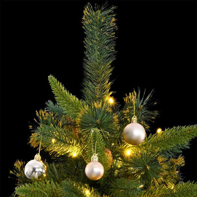 Artificial Hinged Christmas Tree with 300 LEDs & Ball Set 180 cm