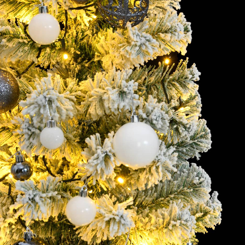 Artificial Hinged Christmas Tree with 150 LEDs & Ball Set 150 cm
