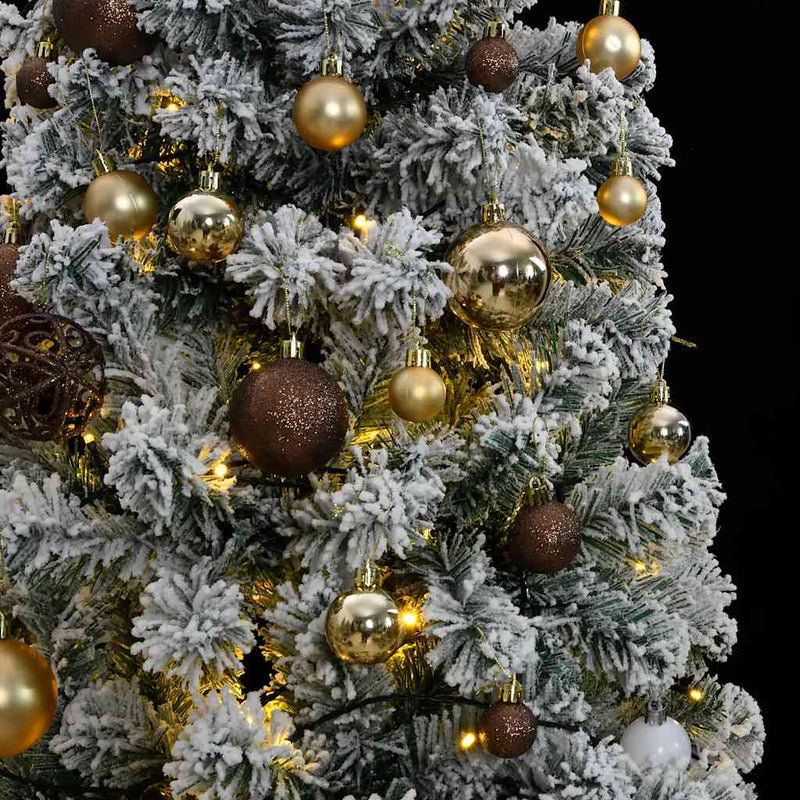 Artificial Hinged Christmas Tree with 300 LEDs & Ball Set 180 cm