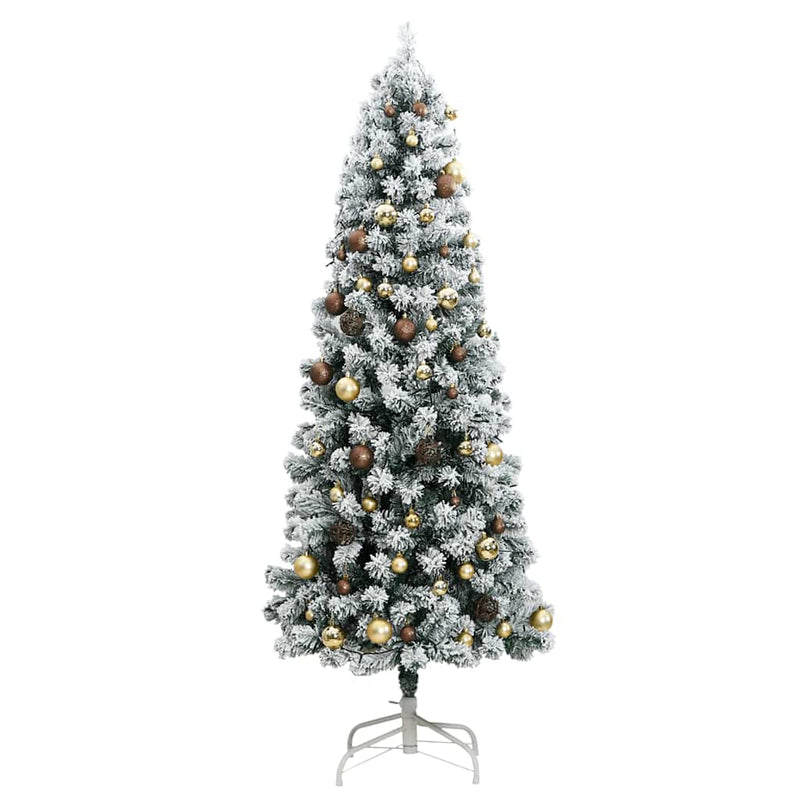 Artificial Hinged Christmas Tree with 300 LEDs & Ball Set 180 cm