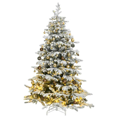 Artificial Hinged Christmas Tree 300 LEDs & Ball Set 180 cm